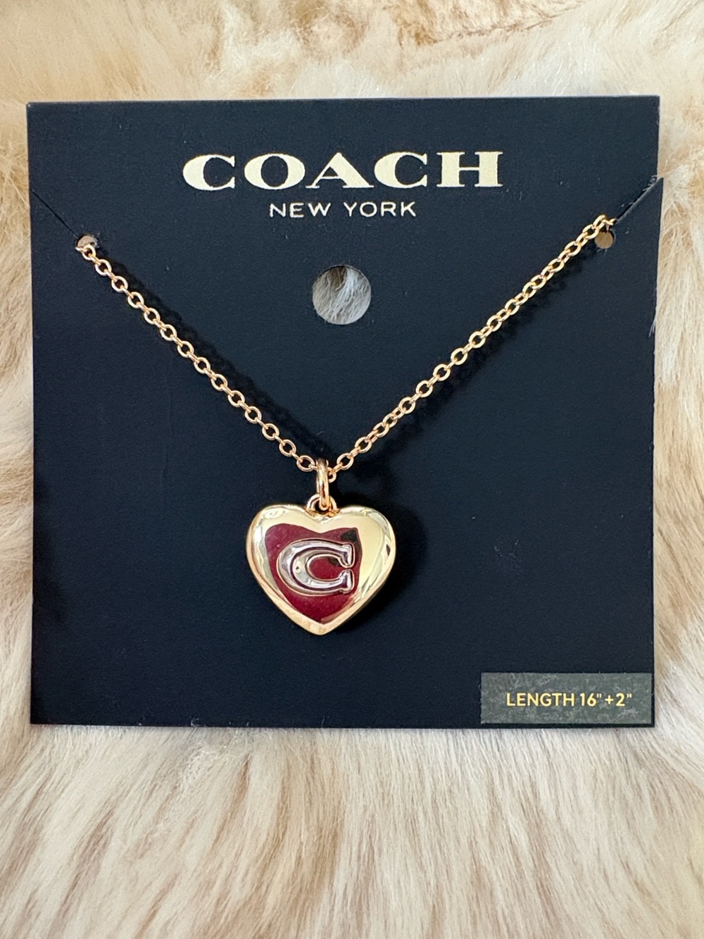 Coach Heart Necklace